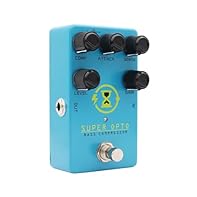Designed for Bass Player: Our Bass Compressor Pedal is an analog optical compression effects pedal specifically tailored for bass guitars, ensuring smooth dynamics while preserving your tone. True Bypass Design: This Effects Pedal features a true byp...