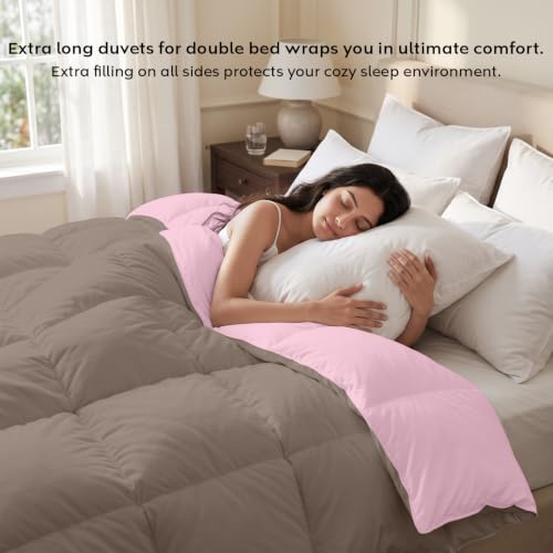 Image of AYKA Reversible Comforter 220 GSM Microfiber Reversible AC Comforter /Blanket for Winter /Quilt /Dohar /Duvets for King Size Blanket /Comforter Double Bed (Mocha & Cameo, 60 * 90 inch)