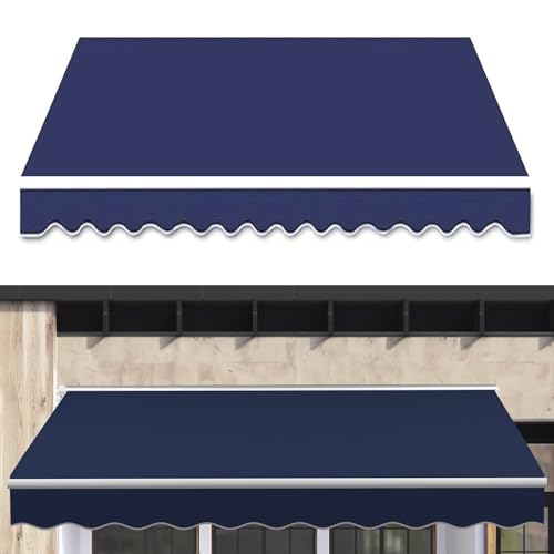 Store de terrasse rétractable avec toile de remplacement de 4m
