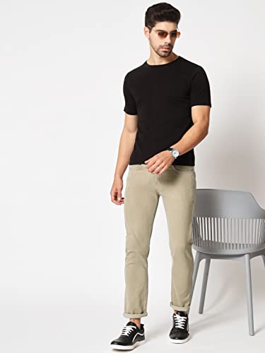 Image of KARGEENS Men Kargeens Men's Jeans Pant Slim Fit Stretchable Casual Wear Low Rise Cotton Blend Denim