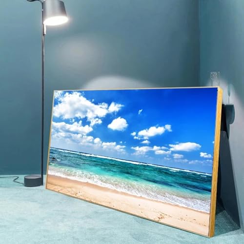 Tableau vague de mer art moderne impression sur toile sans cadre 60x120 cm
