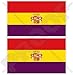 Espagne 2ème Drapeau de la République Espagnole, 100mm Vinyle Autocollants, x2 Stickers