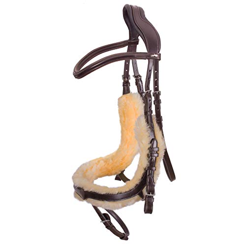 Bridon anatomique Equitus Zeta en cuir espresso premium pour cheval de sang chaud