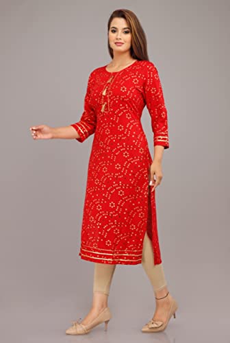 Image of Women's Rayon Straight Kurti(DC-6)