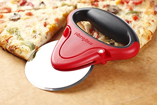 Microplane Red Pizza Cutter With Removable Blade - Effortlessly Cut Through Pizza With Precision And Ease - Easy-To-Clean Design For Quick And Convenient Use #TOP1