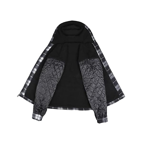 Winter Heavy Warm Sherpa Lined Fleece Plaid Flannel Jacket Men Plus Size S-5XL Big&Tall Mens Coat