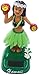 Solar Bobble Shaking Head Dancing Toy Hawaiian Beach Girl Figure Statue Car Dash Board Ornaments for Car Vehicle Decoration - Green