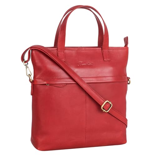 Sac shopping en cuir Benthill - Grand sac à bandoulière vintage pour femme