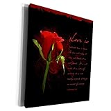 3dRose Boehm Graphics Poetry - Love is - Museum Grade Canvas Wrap (cw_20894_1)