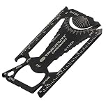True Utility Cardsmart - 30 in 1 Pocket Multi Tool Swiss Card - Stainless Steel Multitool Wallet Card with Wrench, Screwdriver, Can Opener, Bottle Opener & Pry - Compact Multitool Mini Gadget