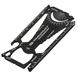 True Utility Cardsmart - 30 in 1 Multi Tool - Edelstahl Multifunktionswerkzeug mit Schraubenschlüssel, Schraubendreher, Dosenöffner, Flaschenöffner & Stemmeisen - Kompaktes Multitool - Camping Gadget