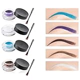 Kilshye Eyebrow Cream Waterproof Eye Brow Matte Eyebrows Pomade Gel Long Lasting Eyeliner Sweatproof Eye Makeup Gift Party for Women and Girls Pack of 1 (White 5)
