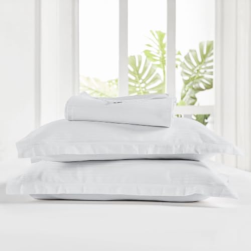 Image of myTrident Bedsheet for Double Bed King Size | 108 inch x 108 inch | White