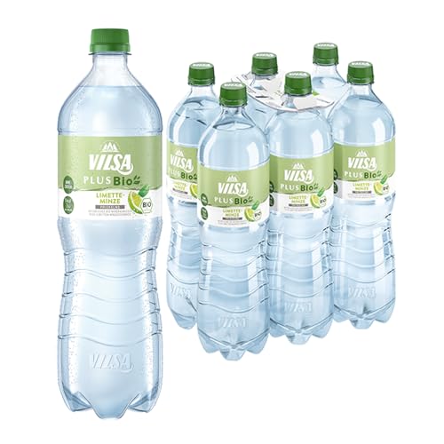 VILSA PLUS Bio Limette-Minze, 6 x 1,00 l rPET