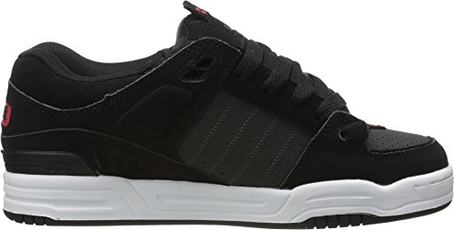 Image of Globe Mens Fusion Skate Shoes, Black /Night /Red, 8 M US