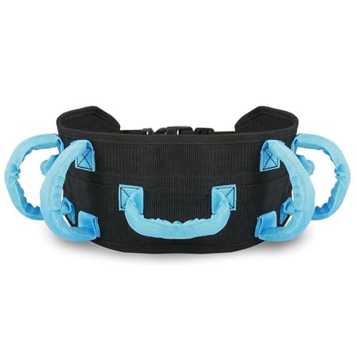 GEDRACKPMYN Transfer and Walking Gait Belt, Rehabilitation Assistive Device Safety Gait Belt with 7 Handles, Stroke Patients Standing Walking Recovery Training Belt
