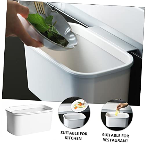 Cabilock 2pcs White Kitchen Hanging Trash Can miniatura 2
