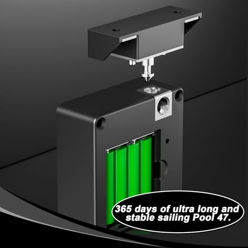 Elektronisches Schrankschloss, RFID-Schloss, Smart Schubladenschloss mit 2 Schlüsselanhänger und 2 RFID Karte, Versteckte Schlösser für Doppeltürenschrank, Schublade und Holzschrank