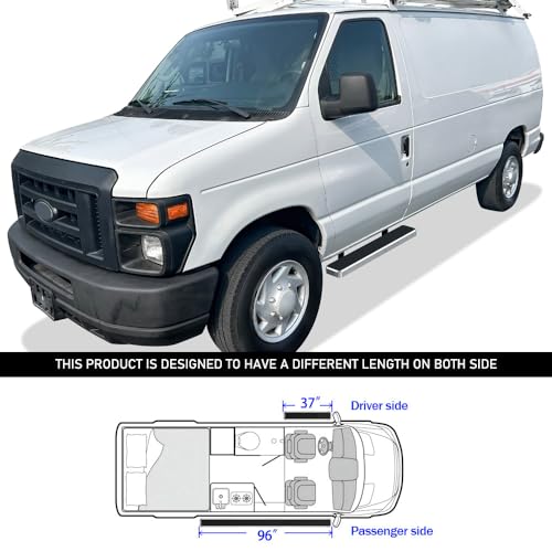 Estribo acero inoxidable pulido 6" para Van Ford Econoline miniatura 6
