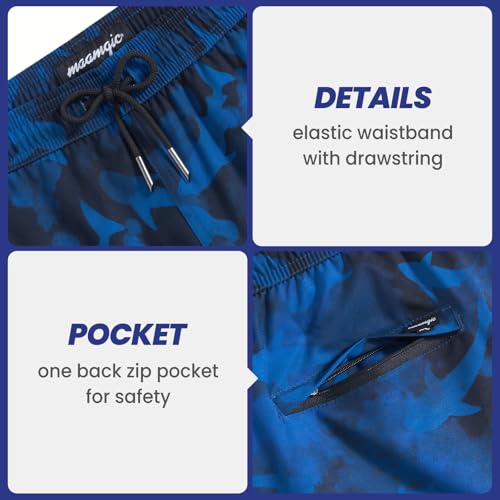 Image of maamgic Mens 7 inch Stretch Swim Trunks Quick Dry Mesh Lining Swimwear Bathing Suits