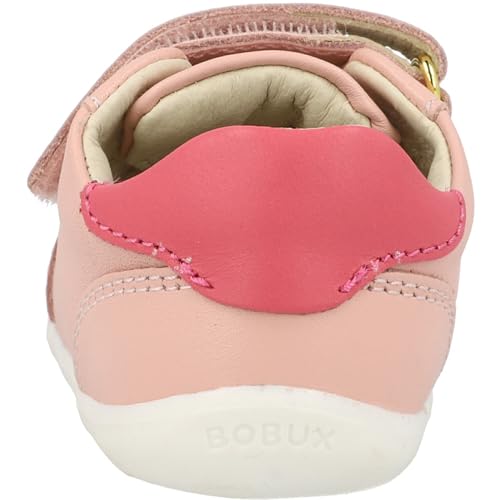 Bobux Riley Seashell Trainers Leather Kids Shoes Double Straps Breathable Play3