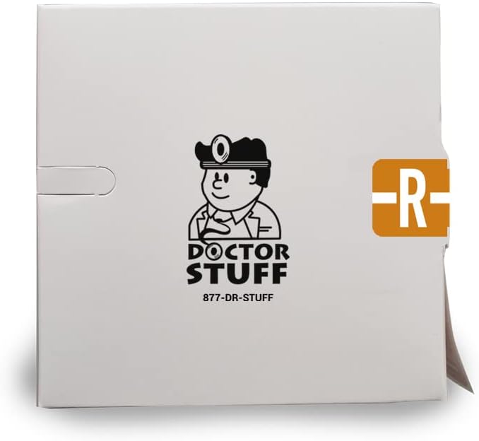 Doctor Stuff - File Folder Labels, Alphabet Letter R, TAB Products 1278 - A1278 Series Compatible Alpha Stickers, Brown, 1/2" x 1”, 500/Roll