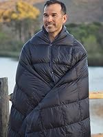 Get Out Gear Daunen-Campingdecke, leicht, verstaubar, 650 Füllkraft, Daunendecke, kompakt, wasserdicht und warm, Rucksackreisen, Steppdecke für Camping, Wandern, Reisen, Hängematte – Ansicht 6