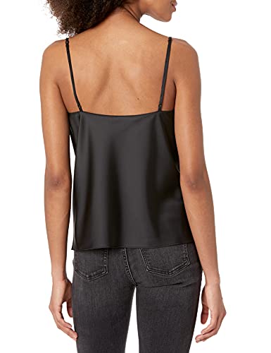 The Drop Women's Christy Cowl Neck Cami Silky Stretch Top Shirt, -Black, M #TOP3