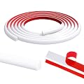 YOUNTHYE Flexible Quarter Round Molding Self Adhesive Quarter Round Trim White Peel and Stick Quarter Round Trim 118 Inch Quarter Round Molding for Wall Edge Corner, Cabinet Edge, Countertops