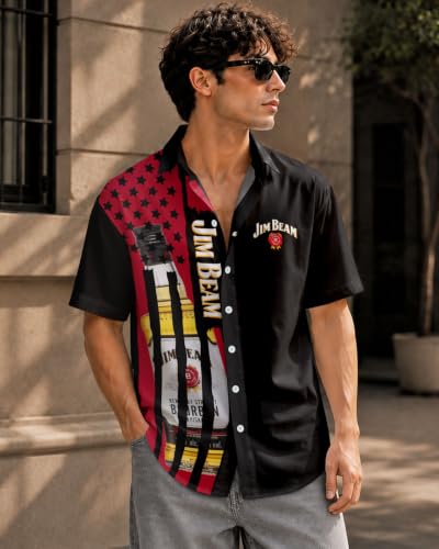 Image of 99TIMORO Funny Movie Mens Hawaiian Shirts Button Down Short Sleeve