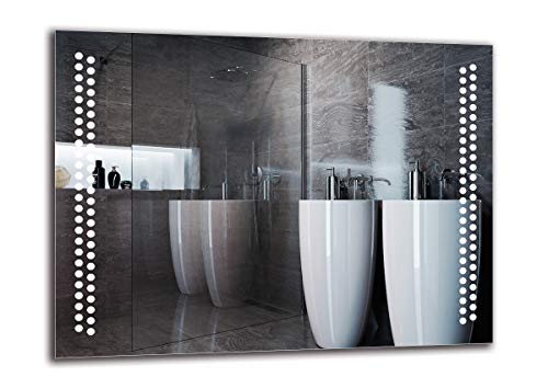 Espejo LED Premium - Dimensiones del Espejo 120x90 cm - Espejo de baño con iluminación LED - Espejo de Pared - Espejo de luz - Espejo con iluminación - ARTTOR M1ZP-16-120x90 - Blanco frío 6500K