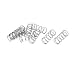 uxcell Compression Spring,304 Stainless Steel,12mm OD,0.8mm Wire Size,30mm Free Length,Silver Tone,10Pcs