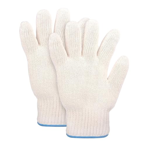 932°F Heat Resistant Gloves – Aramid Oven Mitts with Fingers for Cooking & Grilling, Short-Term Protection, Secure Grip for Baking, Fryer, BBQ
