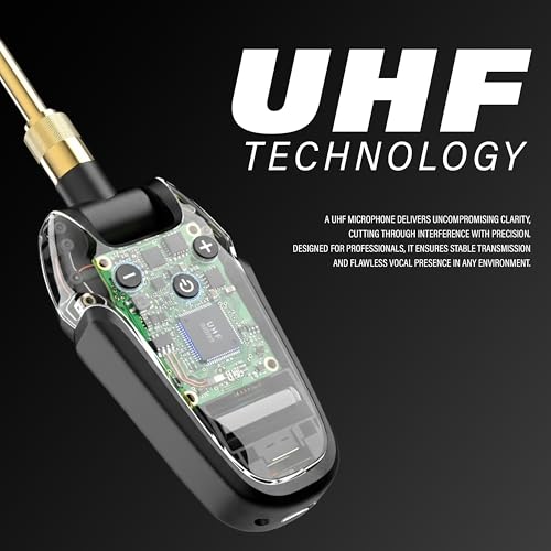 Image of DIGIMORE Wireless Saxophone Microphone System | Transceiver | Built-in Condenser Mic | Low Latency | Long Battery Life | Ideal for Live Performance & Recording (D-344)