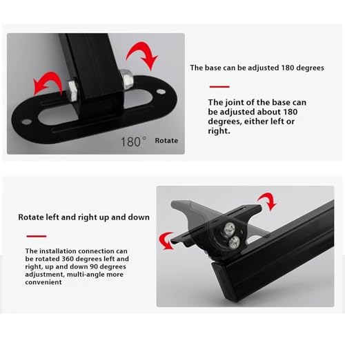 Soporte de metal giratorio 360 grados con brazo ajustable para proyector 4
