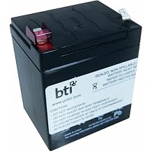 Battery Technology APCRBCV211-BTI 12V 5AH 1-Cell Sealed Lead Acid Battery for APC Backups