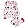 The Children's Place,Girls,Long Sleeve Top and Pants Snug Fit 100% Cotton 2 Piece Pajama Sets,Vday Candy,6,7
