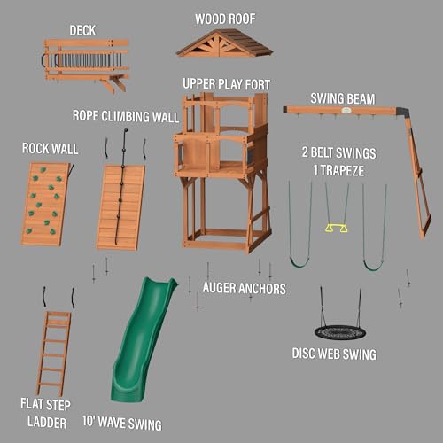Backyard Discovery 2200227 Sterling Point All Cedar Wooden Swing Set thumb #10