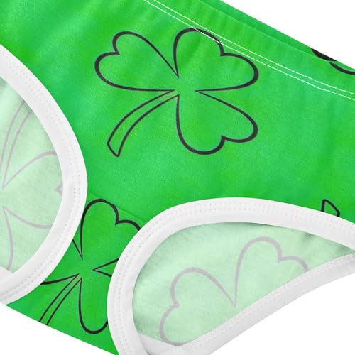 Toddler Underwear Floral 2t Cotton Girl Panties Cute Personalized Briefs Kids Undies Vibrant Grass St4
