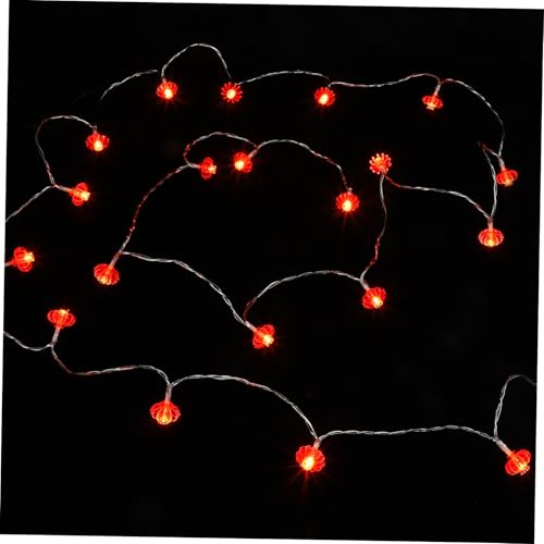 FIXOSHEE Rote Laternenlampenschnur Batteriebetrieben Led Wasserdicht...