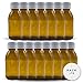 Botellas de vidrio para laboratorio de 125ml / Pack de 15 botes de farmacia en cristal ambar oscuro con tapon gotero frascos con precinto de seguridad