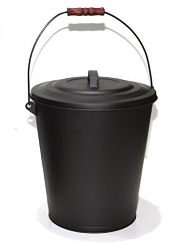 Ascheeimer 11 Liter mit Deckel,Tragebügel und Ascheschaufel