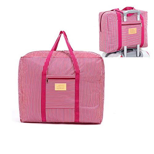 Foldable Travel Bag Tote Lightweight Waterproof Duffel Bag Carry Storage Luggage Portable Folding Bag by VAQM (Foldable Travel Bag for Red)