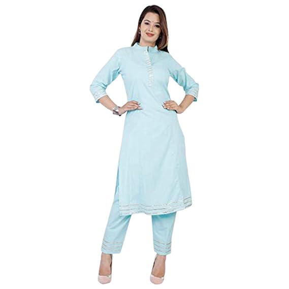 Cotton Printed Kurti W Palazzo Set 