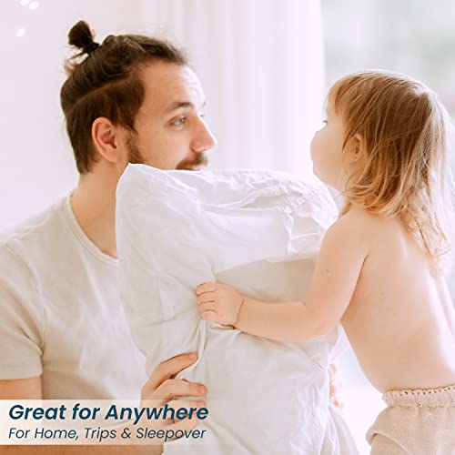 Image of Toddler Travel Pillow case Set of 2 PC Pillow Cover 100% Egyptian Cotton Decorative Pillow case 500 Thread Count Small Pillow case with Zipper Closure Toddler Pillow case 12x16 inch, Burgundy