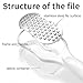Qiifaiikooii Foot Files Callus Remover,Foot Scrubber Dead Skin Remover,Stainless Steel Foot Scraper for Both Dry and Wet Feet,Easy to Clean