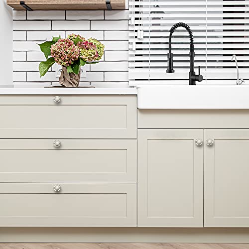 Ravinte 20 Pack 1-1/4 Inch Kitchen Cabinet Knobs Dresser Knobs Drawer Knobs Brushed Nickel Zinc Knobs Drawer Pulls Door Knobs Dresser Drawer Handles Knobs For Dresser Drawers #TOP6