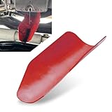 icykale 1 PC 14.56'' x 6.69'' Foldable Reusable Drain Tool, Flexible Oil Draining Funnel Tool, PU Material Spill-Free Oil Funnel, Universal for Most Cars, Trucks (Red #2), ALEDYB3300RE-1PC-2