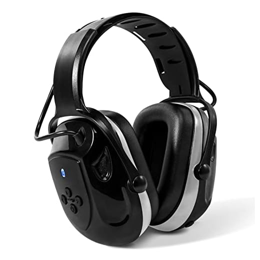 Muffpro Bluetooth Hearing Protection Earmuffs, NRR 25dB Noise Reduction Ear Protection, 24H Playtime Safety Earmuffs for Snowblowing Mowing