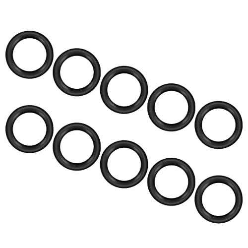 PATIKIL 12 mm x 8 mm x 2 mm Nitrilo Caucho O-Ring, 50 unidades Métrico Mecánico Sellado Juntas, Negro Cover